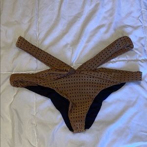 Never worn Acacia bottoms in tan.